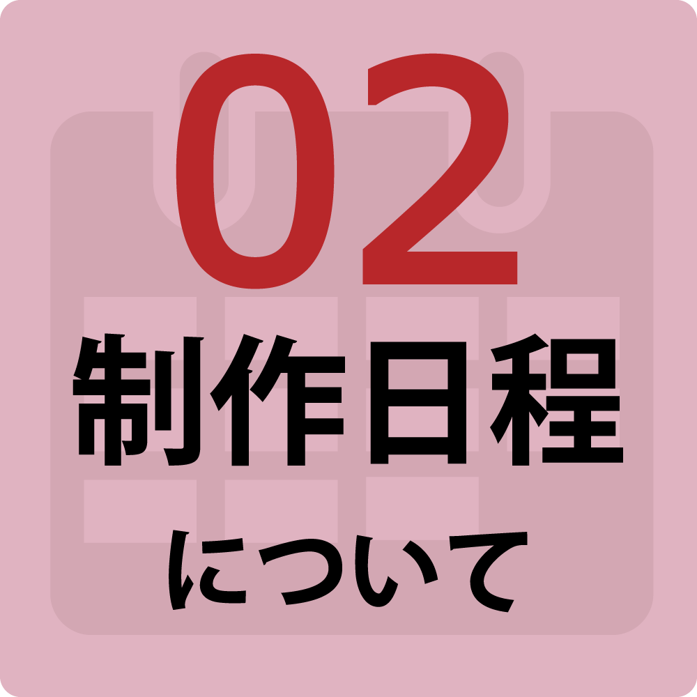 制作日程について